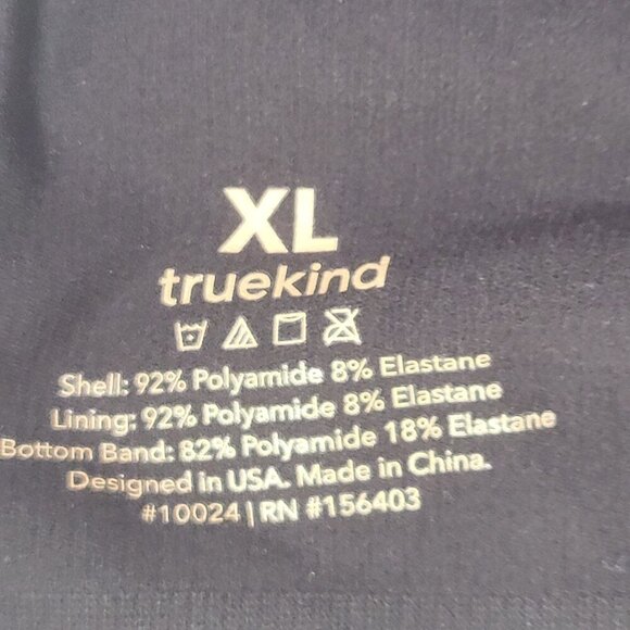 Truekind Black Everyday Comfort Straps Wireless Shaping Bra #10024 Size XL - Picture 4 of 5